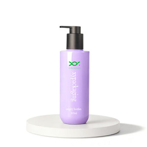Xypackaging ขวดปั๊มน้ำและครีมนวดผมทำจากพลาสติกสำหรับสัตว์เลี้ยงข<span class=keywords><strong>น</strong></span>าด300มล. 10ออ<span class=keywords><strong>น</strong></span>ซ์<span class=keywords><strong>สี</strong></span><span class=keywords><strong>ม่วง</strong></span> - Product Image 1