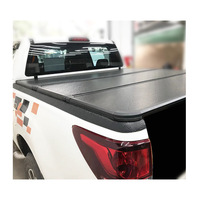 Couvre-benne rétractable manuel en aluminium à trois plis pour pick-up Dongfeng Nissan NP300 2015 Plus, couvre-benne OLIVER