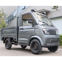 Camionnette électrique à cabine entièrement fermée EEC, 3500W, conduite à gauche, LiFePO4, benne basculante