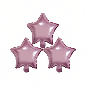 Globos de Papel Metálico en Forma de Estrella Rosa de 10 Pulgadas para Decoración de Fiestas - Product Image 1