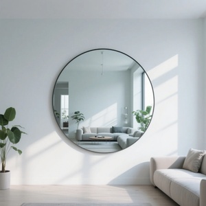 Ultra Clear Anti-Corrosion HD Decorative Wall <b>Mirror</b> Modern Design Lead-Free <b>Silver</b> Aluminum Pattern for Home Guest Toilet Decor - Product Image 3
