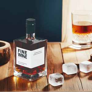 Venta al por mayor 500ml 750ml botellas <span class=keywords><strong>de</strong></span> vidrio cuadradas transparentes para Tequila Gin vino whisky licor <span class=keywords><strong>precio</strong></span> <span class=keywords><strong>de</strong></span> fábrica - Product Image 5