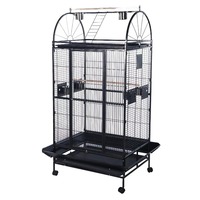 Accessoires en acier inoxydable robustes pour cage à oiseaux canaris, couvercle de cage extérieur grand format portable carré pour usage au bureau toutes saisons – Promotion