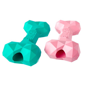 Jouet à mâcher en caoutchouc écologique de luxe Diamond Bone - Jouet distributeur de friandises pour la dentition et le mastication pour chiens de petite/moyenne/grande taille - Utilisation quotidienne - Product Image 6