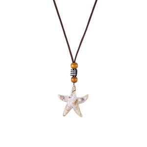 สร้อยคอจี้รูปปลาดาว Dinle สีคาราเมล สำหรับผู้หญิง สวมใส่ได้ทุกวัน - Product Image 2