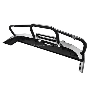 Avec lumière LED 4x4 Noir Acier Résistant Garde Pare-chocs Avant Bull Bar pour Toyota <span class=keywords><strong>Ford</strong></span> Nissan Navara Revo <span class=keywords><strong>Raptor</strong></span> Dmax Vigo Revo - Product Image 2