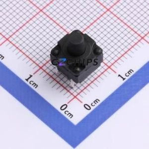 TC-00108FS-095E Tactile Switch Through hole Component (THT) Switch Single Pole Single Throw Round Button 2.5N 8mm - Product Image 1
