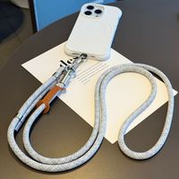 Étui de téléphone unisexe avec cordon de cou réglable, bandoulière robuste en nylon avec clip métallique, sangle de caméra rétractable pour extérieur