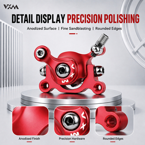 Pinza de Freno de Disco para Bicicleta VXM, de Aluminio Fundido a Presión, Superficie Anodizada 360 °   Sistema de Frenado Ajustable para Rotores de 120 mm y 140 mm - Product Image 4