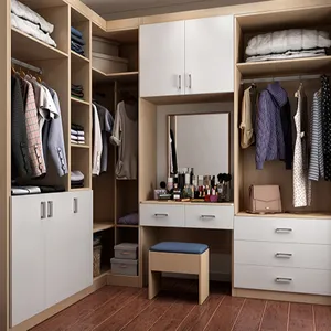 Modern design sliding door wardrobe walk in closet bedroom furniture