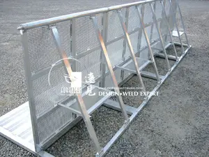 뜨거운 판매 알루미늄 보안 군중 충돌 장벽 이동식 바리케이드