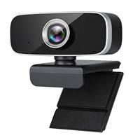 Webcam Komputer HD 1080P Baru dengan Mikrofon Terintegrasi, Kamera Live Streaming USB Plug-and-Play untuk Windows/Mac, Tersedia