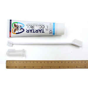 Vente en gros <span class=keywords><strong>OEM</strong></span>/ODM Fournisseur de dentifrice pour animaux de compagnie Produits de soins dentaires Contrôle du tartre pour chiens avec brosse à dents Kit de brosse à doigt - Product Image 4