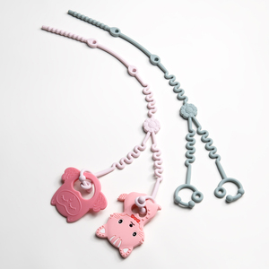 คลิปจุกนมหลอกซิลิโคนแบบปรับได้สายรัดของเล่นยืดหยุ่นได้สำหรับเด็กที่เคี้ยวได้สำหรับทุกเพศ0เมตร <span class=keywords><strong>STS</strong></span> จากโรงงาน - Product Image 5