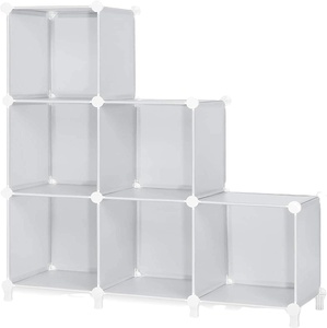 Cubo de tres rejillas <span class=keywords><strong>blanco</strong></span> de <span class=keywords><strong>resina</strong></span> PP fácil de montar Cocina hogar omnipotencia organizador Cocina - Product Image 1