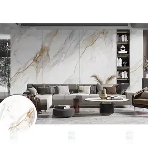 Best Selling Rock Slab Tv Background Wall New Chinese Tiles Sintered Stone Rock Slab With Marble Look