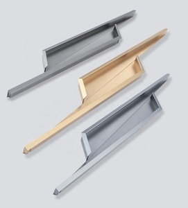 Poignées de porte de garde-robe d'armoire en alliage d'aluminium de luxe légères personnalisables poignée de foudre cachée intégrée pour meubles de <span class=keywords><strong>cuisine</strong></span> - Product Image 6