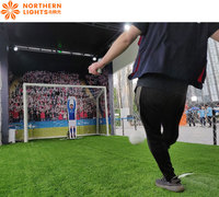 Juego Digital de Penaltis de Fútbol con Portero Robot para Interiores y Estructura de Metal para Parques de Aventuras y Aeropuertos