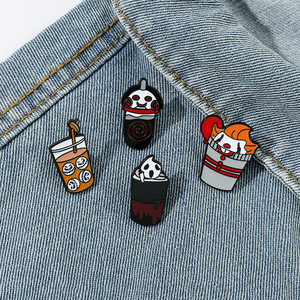 Nuevo Broche de Halloween: Pin Creativo de <span class=keywords><strong>Película</strong></span> de Terror Europea y Americana con Diseño de Payaso Goteando Aceite (Scream <span class=keywords><strong>Saw</strong></span>) - Product Image 3