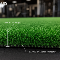 Revêtement de sol synthétique pour fitness Udine Heavy-Duty Sled Turf, antidérapant, pour salle de sport CrossFit, gazon synthétique pour sports d'intérieur, vente en gros