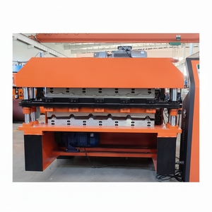 Máquina de metal con palmo de techo rodante de Venta caliente a bajo precio TR4 TR5 TR6 Panel de techo de hoja de fabricación de azulejos maquinaria de formación de rollos - Product Image 1