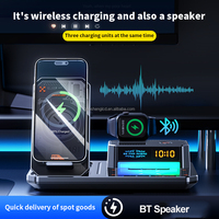 Nieuwe Producten Bt Speakers 6 In 1 Draadloze Oplader Mobiele Telefoon Smart Watch Oortelefoon Wekker Power Bank Multifunctioneel