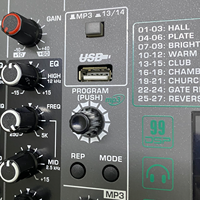 Console de mixage DJ professionnelle MX-26 avec 99 effets DSP, console audio à 26 canaux, interface USB
