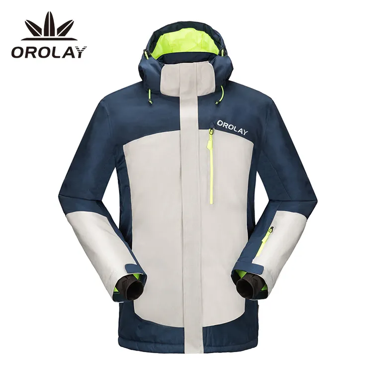 Oem High Quality Mens Waterproof Fleece Ski Jacket Windproof Mountain Rain Jackets with Hood
