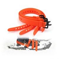 Sangles de fixation multifonctionnelles en TPU pour hommes, attaches en caoutchouc pour câbles, sangles de bagages, sangles élastiques à dégagement rapide pour le camping en plein air