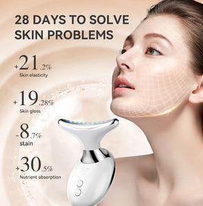 SHOmfrs 510K <span class=keywords><strong>terapia</strong></span> de luz roja para cara y cuello EMS masaje de microcorriente antiarrugas <span class=keywords><strong>antienvejecimiento</strong></span> OEM/ODM Dispositivo de cuidado de la piel - Product Image 3