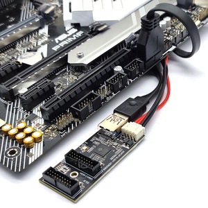 Máy tính gắn phía trước Gen1 USB 3.2 19/20pin tiêu đề để USB 3.0 19 20 pin/TYPE-E A-KEY cổng kép nữ pcba Thẻ mở rộng - Product Image 6