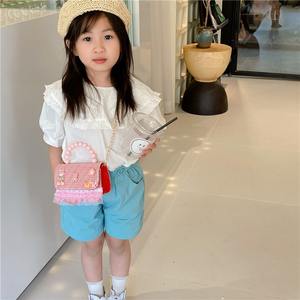 Tatlı çiçekli çanta çocuk yaratıcı el yapımı çanta sevimli yeni stil Mini çapraz vücut çanta - Product Image 6