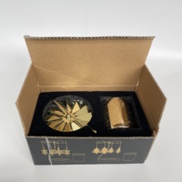 Vente en gros de bougies parfumées de luxe en verre organique avec mèche en bois, emballage en boîte, personnalisable avec logo, pour boîtes en tube de papier en vrac