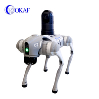 OKAF Vierbeiniger Roboterhund mit KI-gesteuerter PTZ-Kamera und Lautsprecher für Umweltüberwachung, Geländekartierung und Forschungsroboter