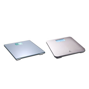 होटल बाथरूम के लिए सर्वश्रेष्ठ टिकाऊ चांदी डिजिटल मानव वजन 180 किलो बैटरी से चलने वाले टेम्पर्ड ग्लास - Product Image 4