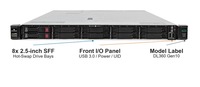 Server Rak DL360 Gen10 1U Bekas 8x 2.5-inci SFF Intel Xeon Scalable DDR4 SAS SATA Dual Hot-Plug PSU