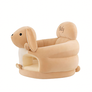 Asiento de aprendizaje para bebés personalizado con diseño de conejo, sofá de peluche para bebés, silla de apoyo para sentarse para bebés, asiento de peluche para bebés con diseño de conejo - Product Image 3