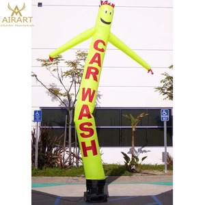 Danseur aérien gonflable personnalisé de 4 m avec bras oscillant pour la publicité de lavage de voitures - Product Image 4