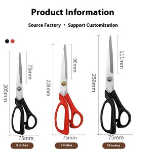 Đức nghề thép thợ may kéo nhiệm vụ nặng nề 8-10 inch may kéo để cắt quần áo lớn để sử dụng nhà - Product Image 3