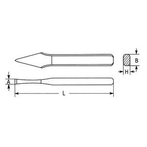 HEYCO 1556 Ciseau à cape avec tête de sécurité non étalée - Product Image 2