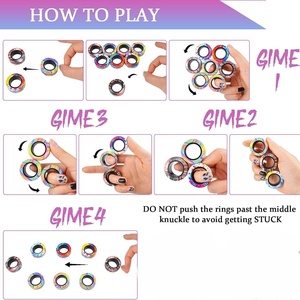 (3 PEZZI) Set di Anelli Magnetici Antistress, Idea Regalo per <span class=keywords><strong>ADHD</strong></span>, Anelli Magnetici Girevoli per <span class=keywords><strong>Adulti</strong></span> per <span class=keywords><strong>Terapia</strong></span> e Sollievo dall'Ansia - Product Image 5