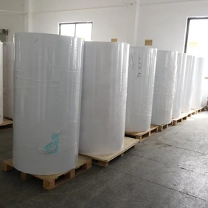 Aw3288 <span class=keywords><strong>Fasson</strong></span> Top tráng giấy nguyên liệu bán bóng dính Nhãn dán nhãn Jumbo cuộn không thấm nước 60 gam Trắng glassine lót - Product Image 4