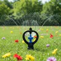 Arroseur d'irrigation de pelouse et de jardin en plastique 360 engrenages Arroseur de jardin Vortex pour l'arrosage et l'irrigation Filetage 1/2 ''et 1/4''