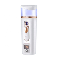 OEM portátil LED nebulizador cuerpo facial vaporizador ABS iónico 30ml Nano rociador de niebla para la belleza uso doméstico alimentado por batería
