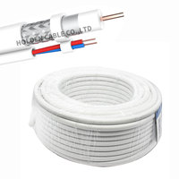 Cable Coaxial Blanco y Negro RG59 RG58 RG6 RG6U de 75 Ohm, 100m 305m, para TV/CATV/Satélite/Antena/CCTV