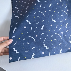 Bán Buôn Tùy Chỉnh Miễn Phí Mẫu Chất Lượng Cao Màu Xanh Đầy Màu Sắc Mô Giấy Giấy Lụa Với Logo Của Riêng Bạn In Gói Mô Giấy - Product Image 4