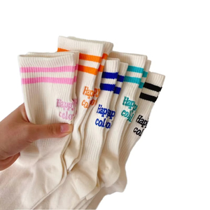 Custom Embroidered Knitted Ankle Yoga & Pilates <b>Socks</b> – All Season Non-Slip Eco-Friendly for Women Fitness - Product Image 2