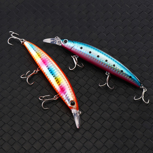Esche da Pesca Galleggianti Tipo Minnow 110mm 20g, <span class=keywords><strong>Esca</strong></span> Rigida in Plastica <span class=keywords><strong>per</strong></span> Pesca in Acqua Salata e Dolce, <span class=keywords><strong>per</strong></span> Bass e <span class=keywords><strong>Trota</strong></span> - Product Image 4