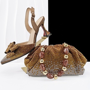 Conjuntos <span class=keywords><strong>de</strong></span> <span class=keywords><strong>zapatos</strong></span> y bolsos italianos <span class=keywords><strong>de</strong></span> cuero genuino para <span class=keywords><strong>fiesta</strong></span> nigeriana verde oliva para vestido <span class=keywords><strong>de</strong></span> novia <span class=keywords><strong>de</strong></span> mujer - Product Image 4