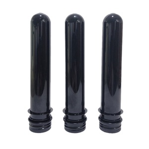 <b>Plastic</b> Test <b>Tube</b> Bottle 40ml Cylinder Black Screw Cap For Facial Mask Bath Salt Candy Dispensing - Product Image 5